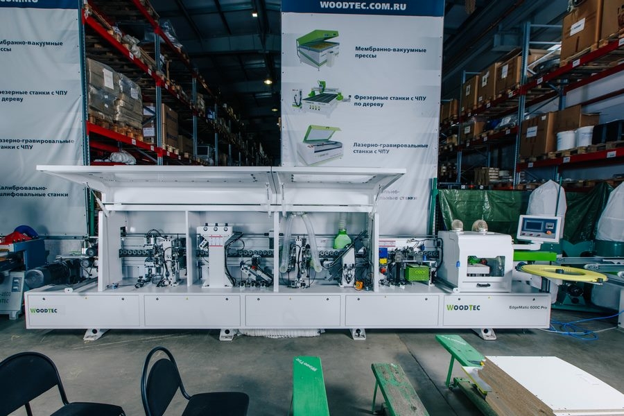 Станок для облицовывания кромок мебельных деталей WoodTec EdgeMatic 600C PRO